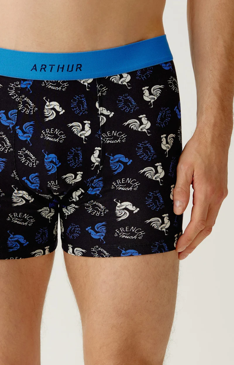 Boxer en jersey de coton - Noir