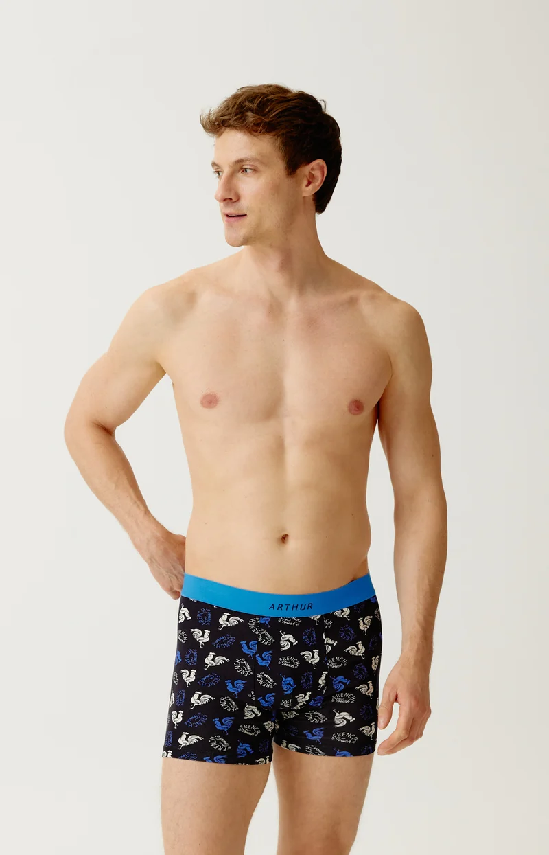 Boxer en jersey de coton - Noir