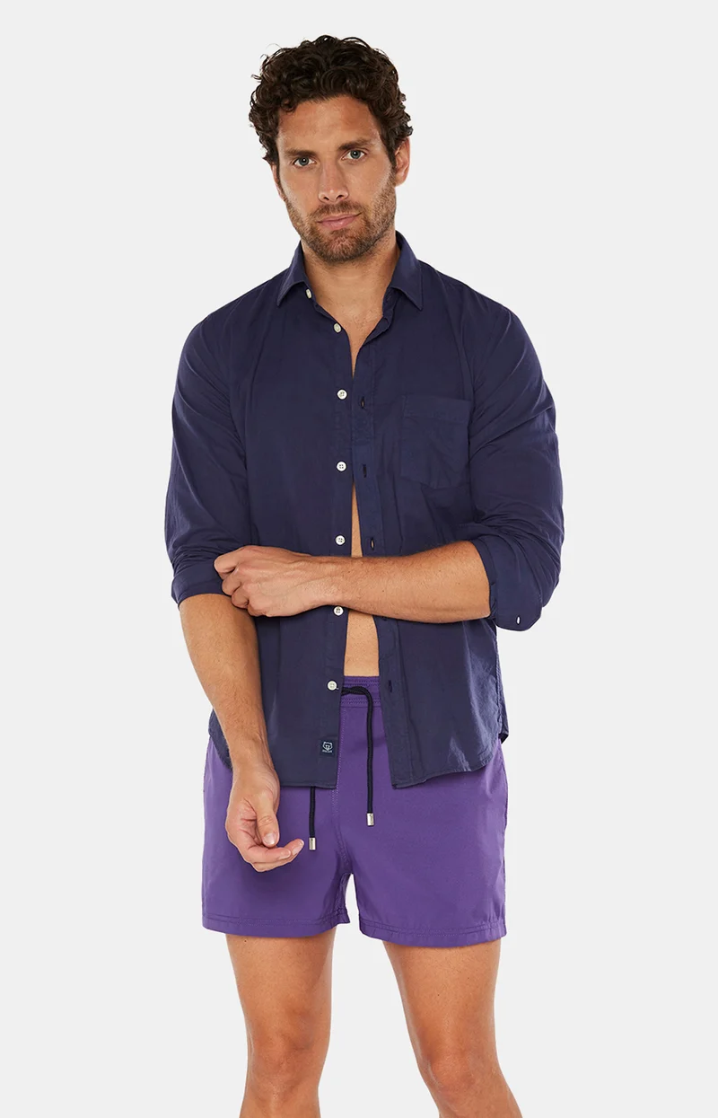 Short de bain Polyester recyclé - Violet