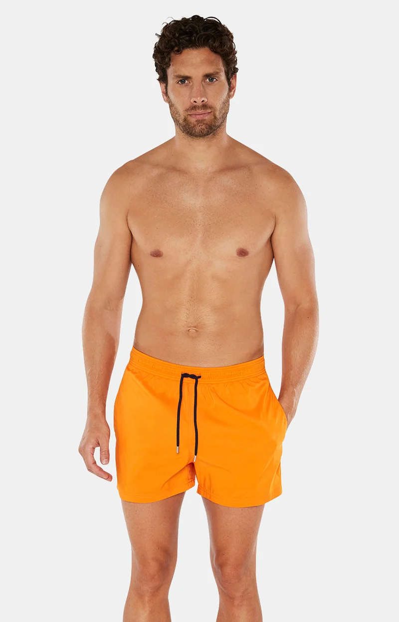 Short de bain Polyester recyclé - Orange