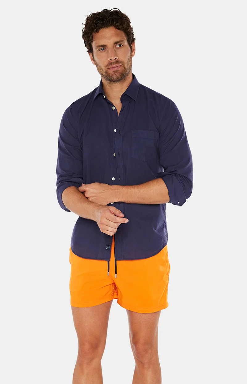 Short de bain Polyester recyclé - Orange
