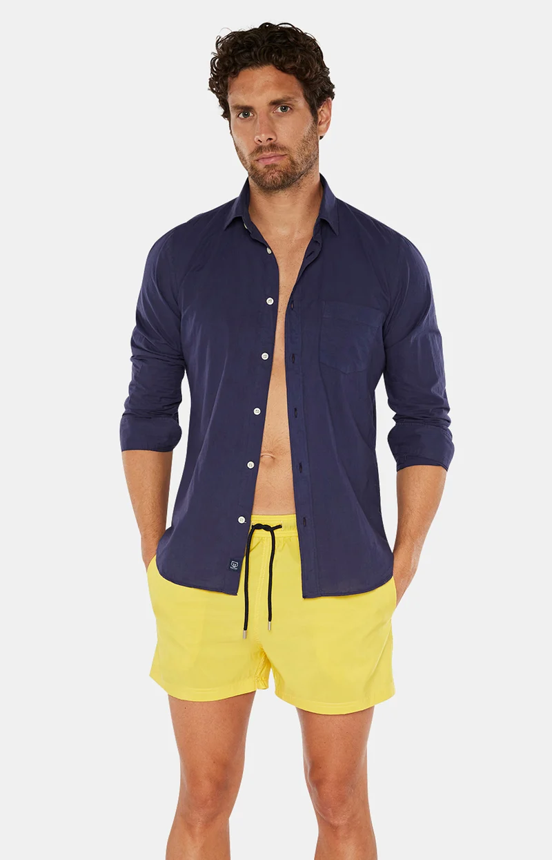 Short de bain Polyester recyclé - Jaune