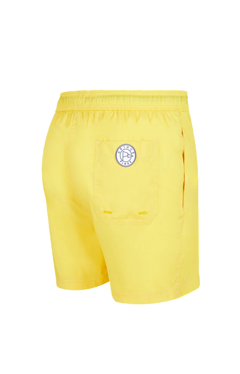 Short de bain Polyester recyclé - Jaune