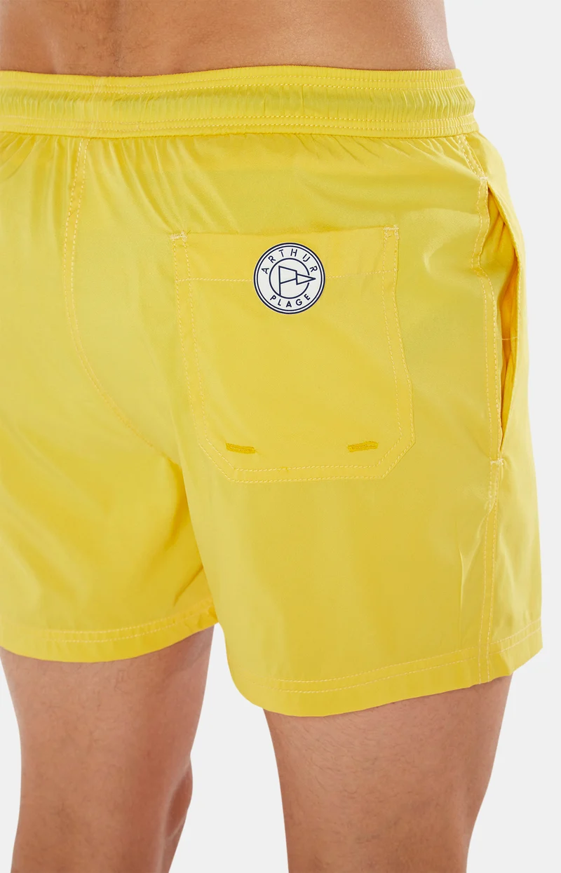 Short de bain Polyester recyclé - Jaune