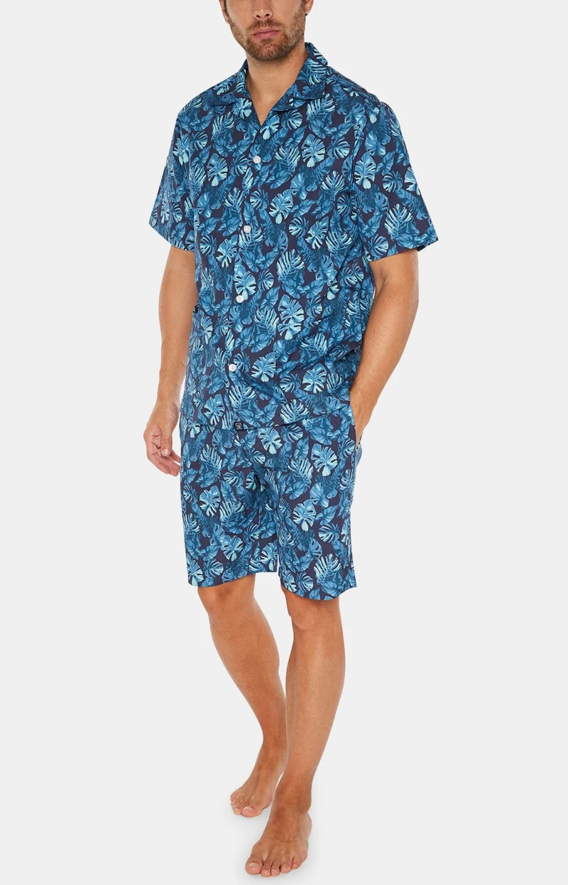 Pyjashort boutonné Tropique