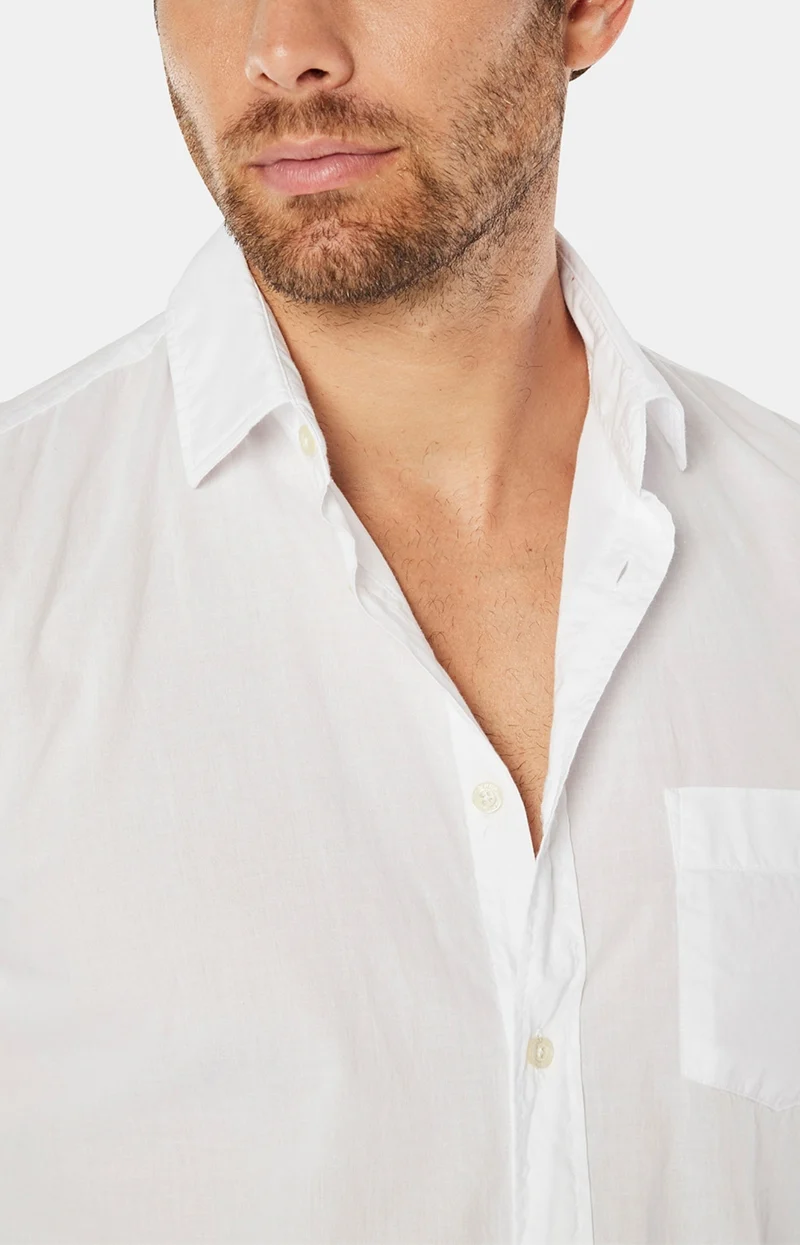 Chemise Voile de Coton Blanche