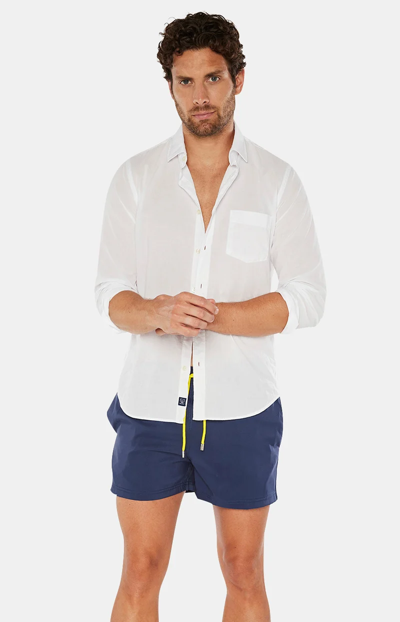 Short de bain Polyester recyclé - Marine