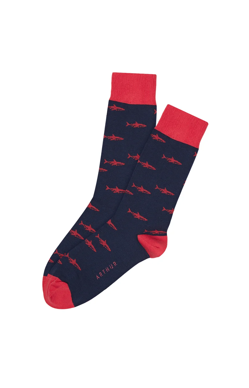 Chaussettes Requin - Marine