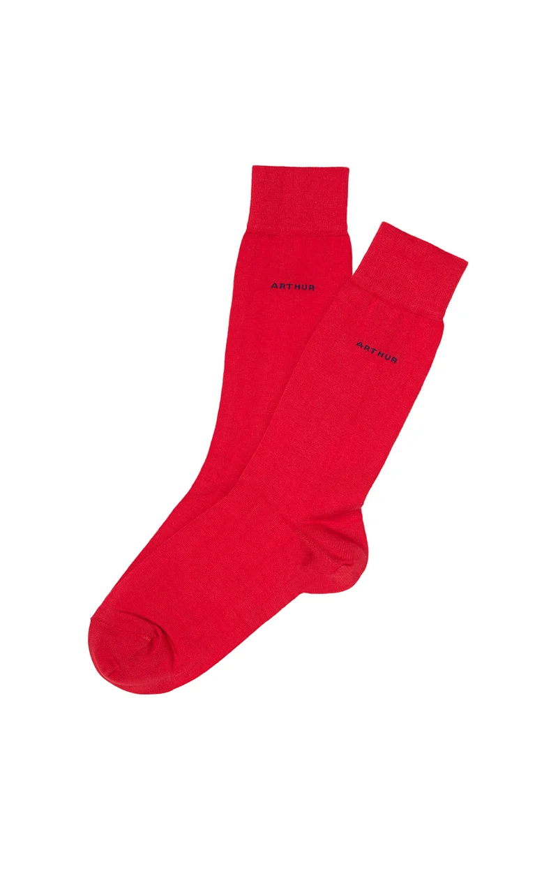 Chaussettes Unies - Rouge