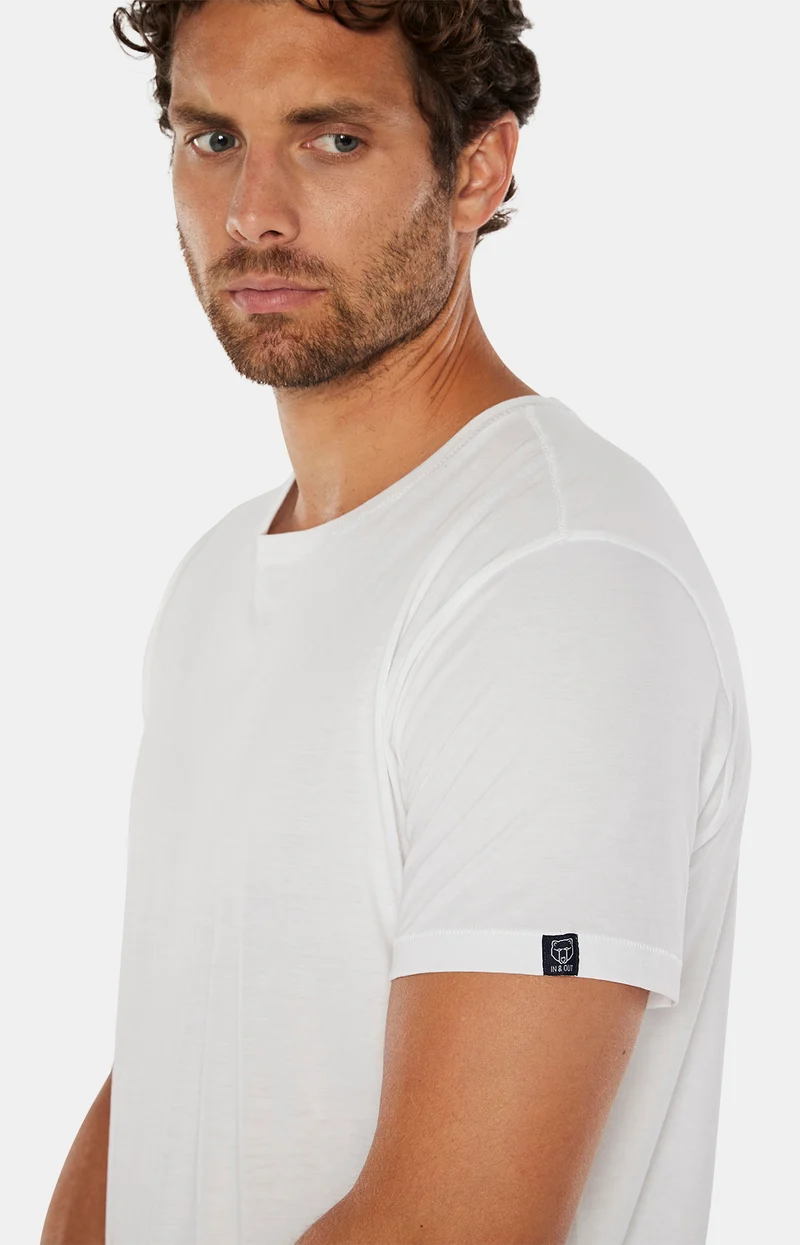 Tee-Shirt en coton pima - Blanc