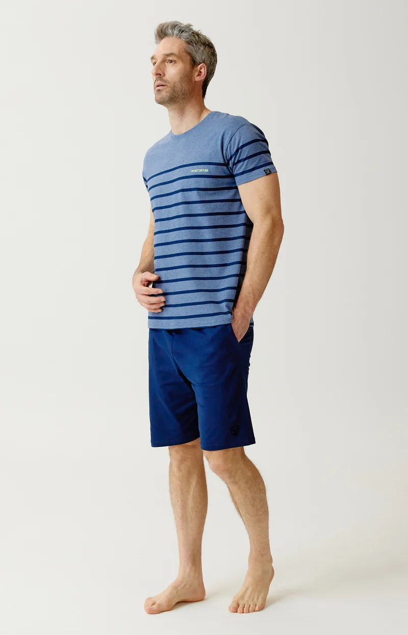 Pyjashort en jersey de coton léger - Do not Disturb