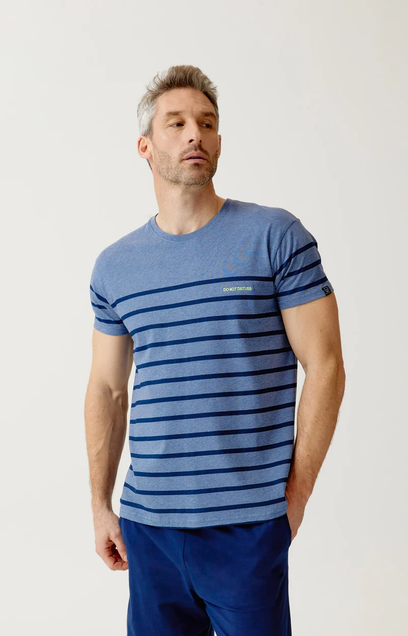 Pyjashort en jersey de coton léger - Do not Disturb