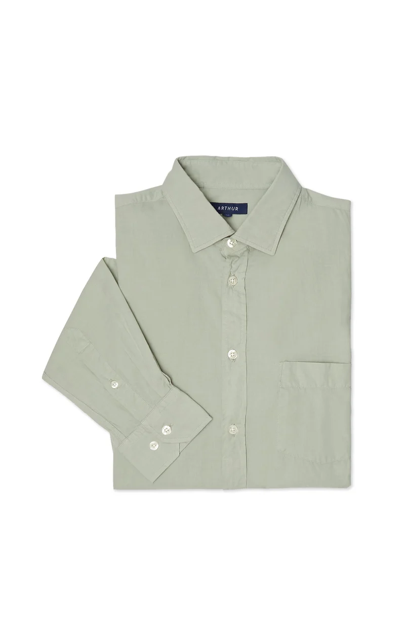 Chemise unie - Vert