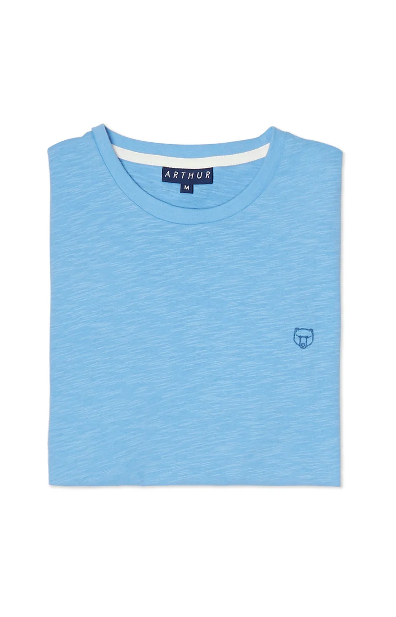 Tee shirt uni - Azur
