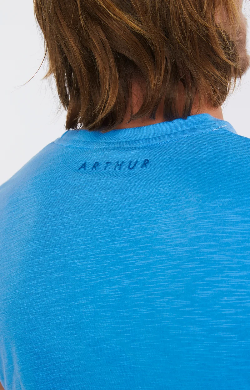 Tee shirt uni - Azur