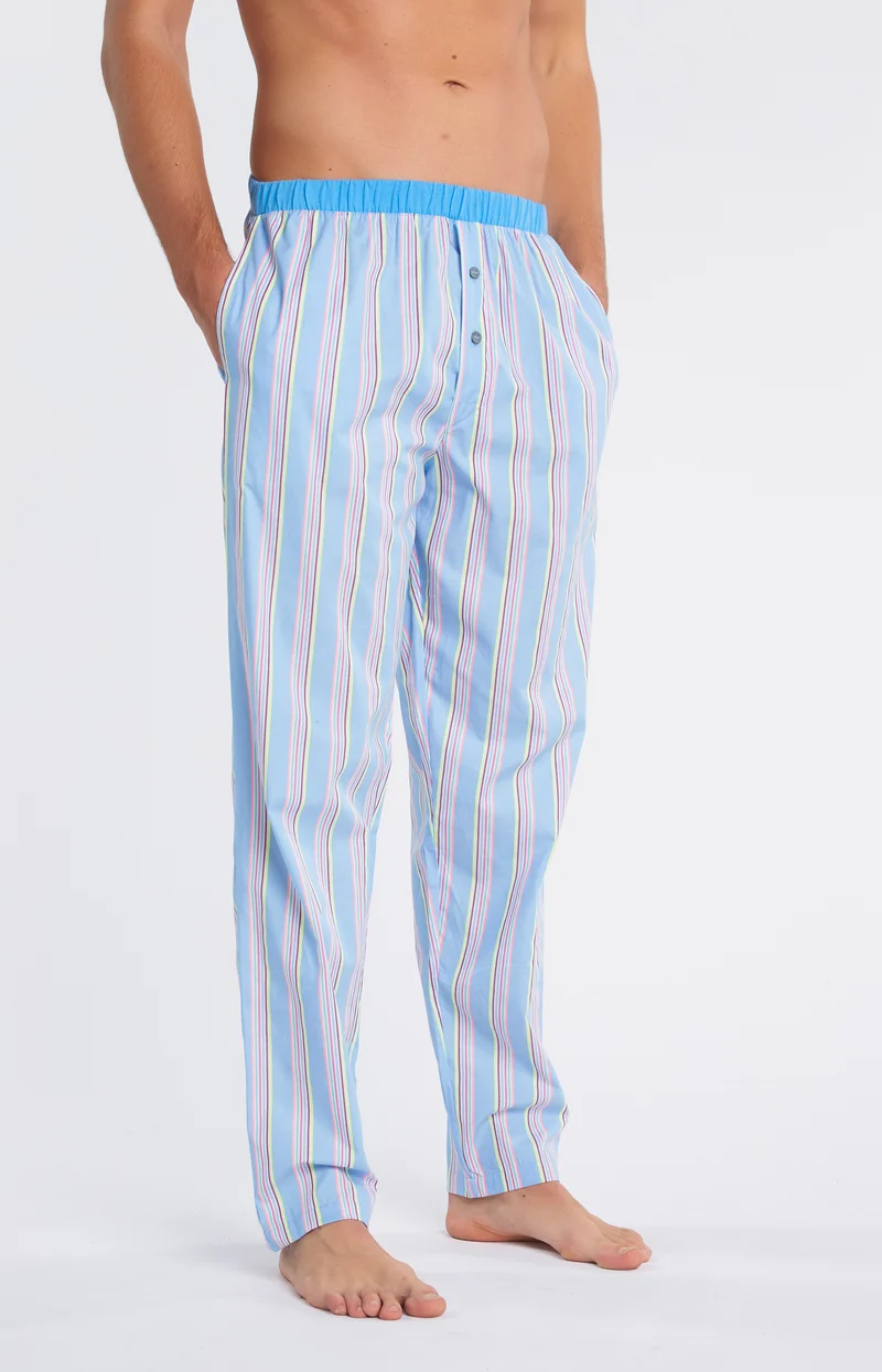 Pyjama long Teddy - Azur