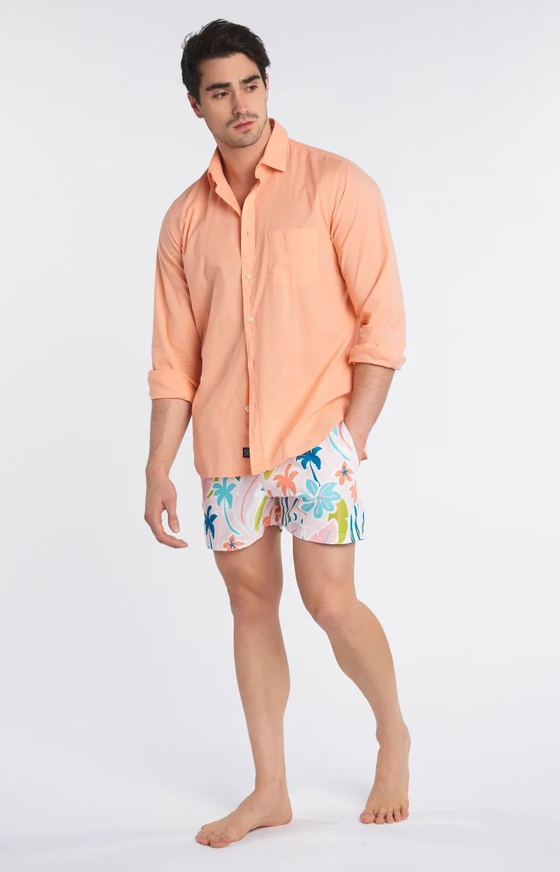 Chemise unie Melon