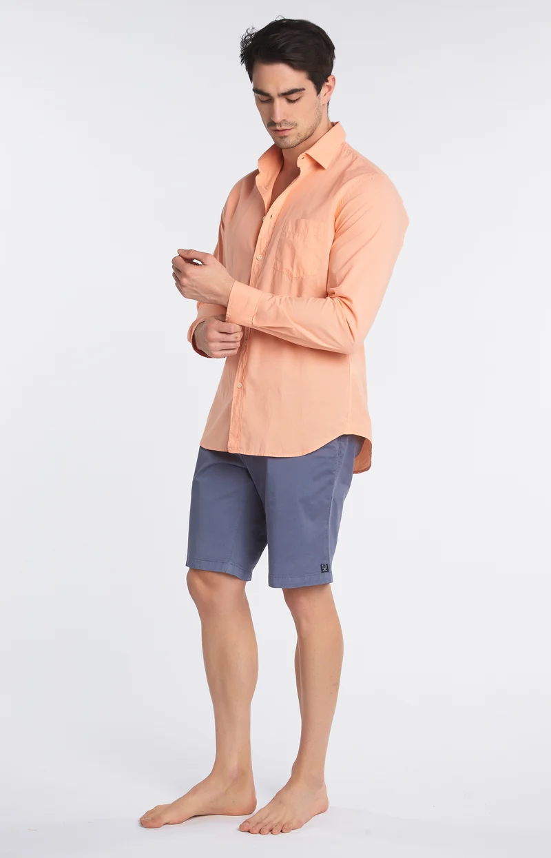Chemise unie Melon