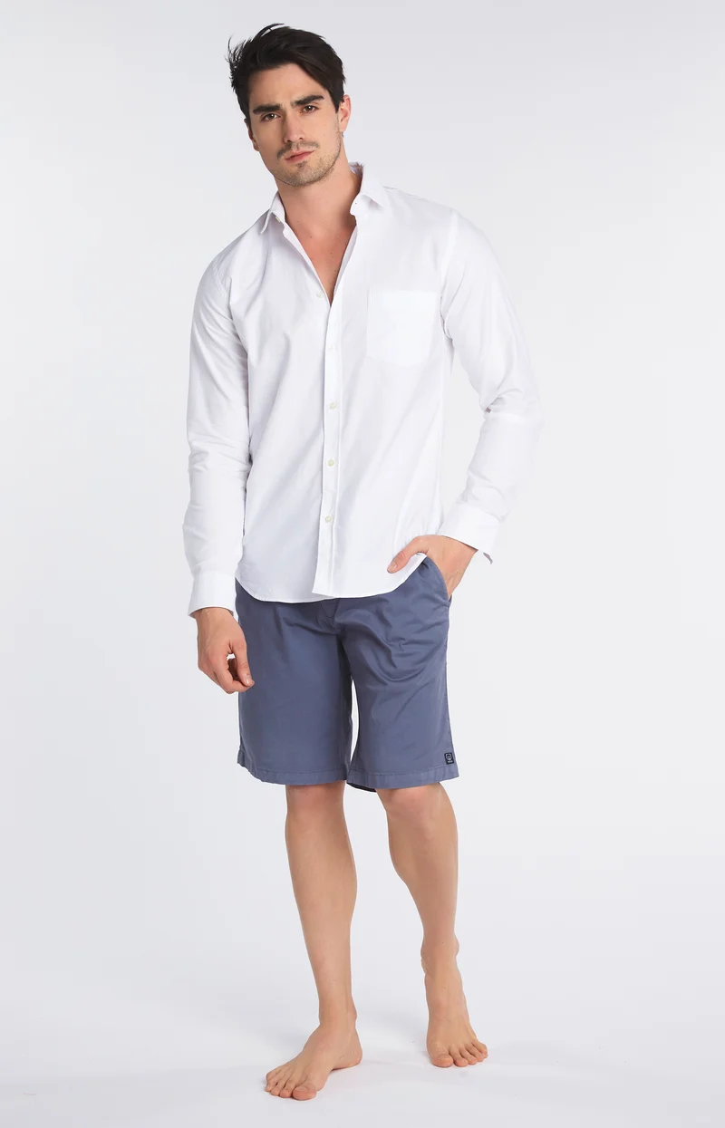 Chemise unie - blanche