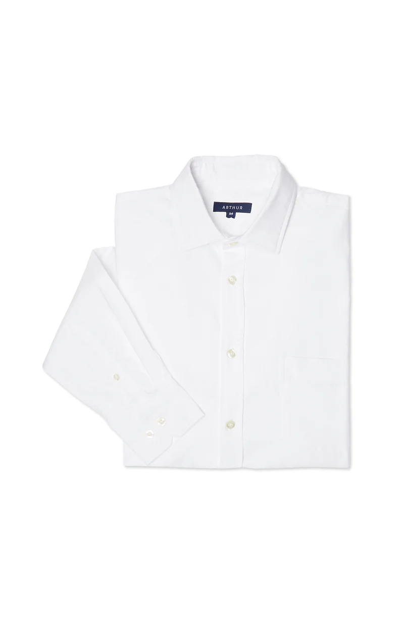 Chemise unie - blanche