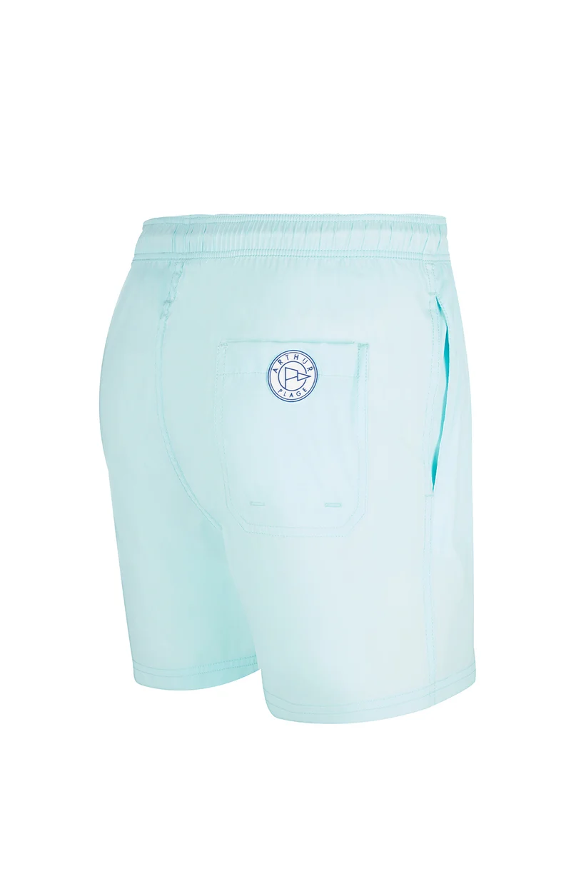 Short de bain Polyester recyclé - Bleu lagon