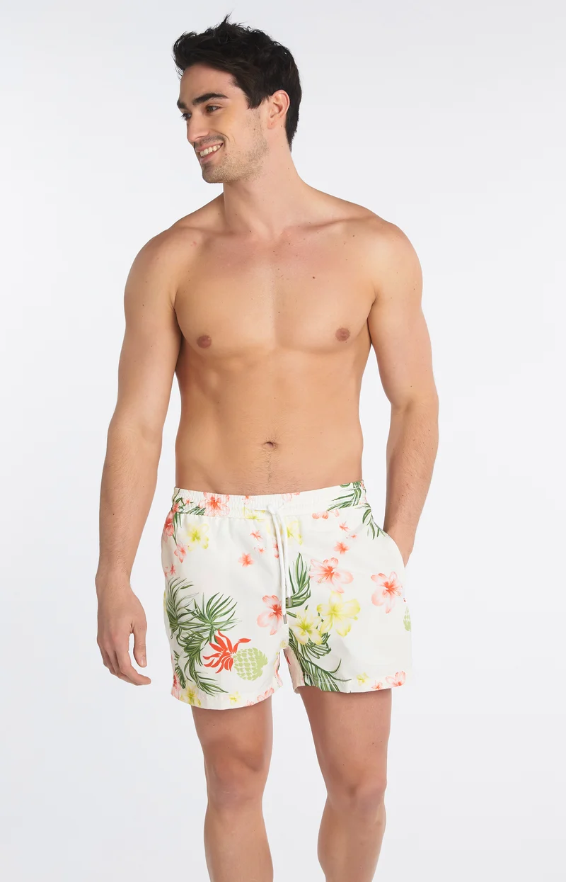 Short de bain - Hibiscus