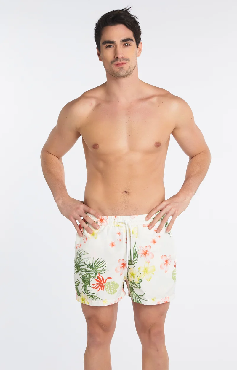 Short de bain - Hibiscus