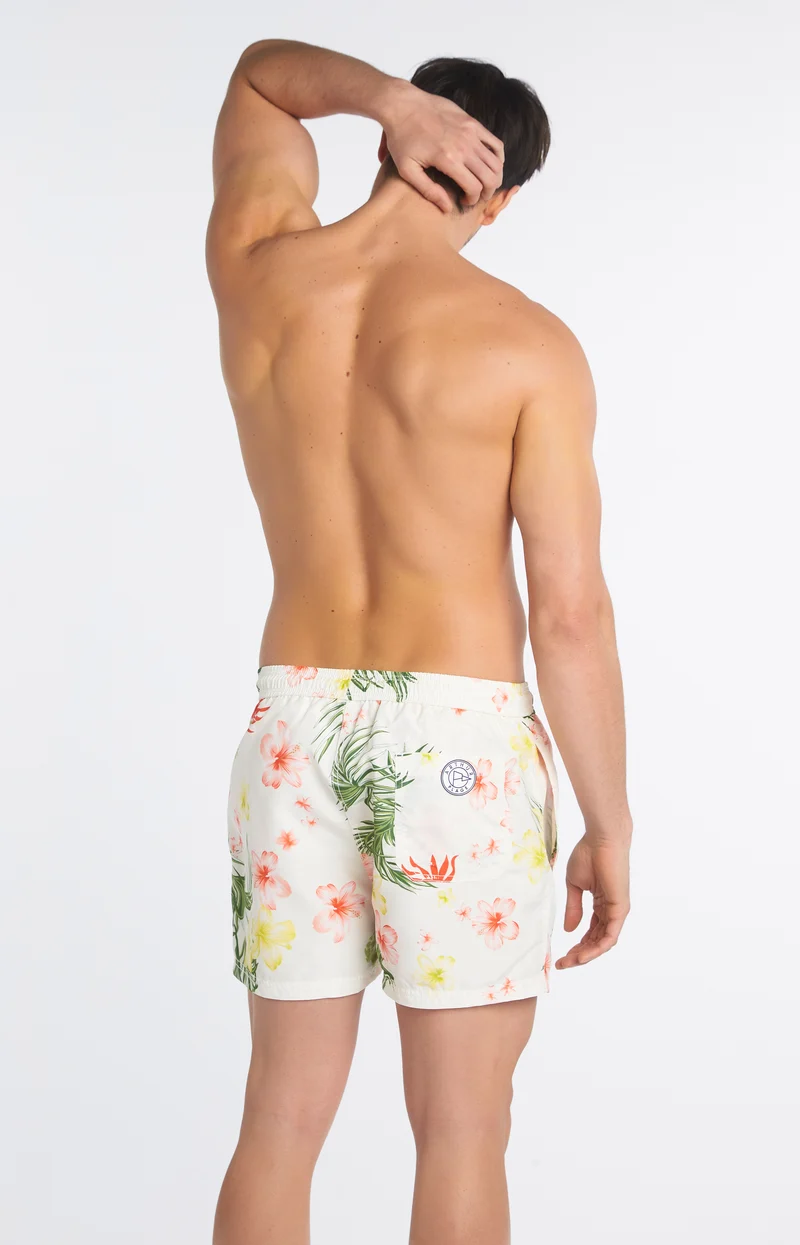 Short de bain - Hibiscus