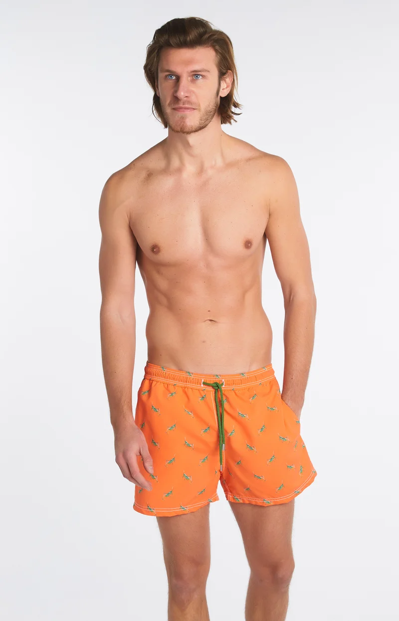 Short de bain Cricket - Orange