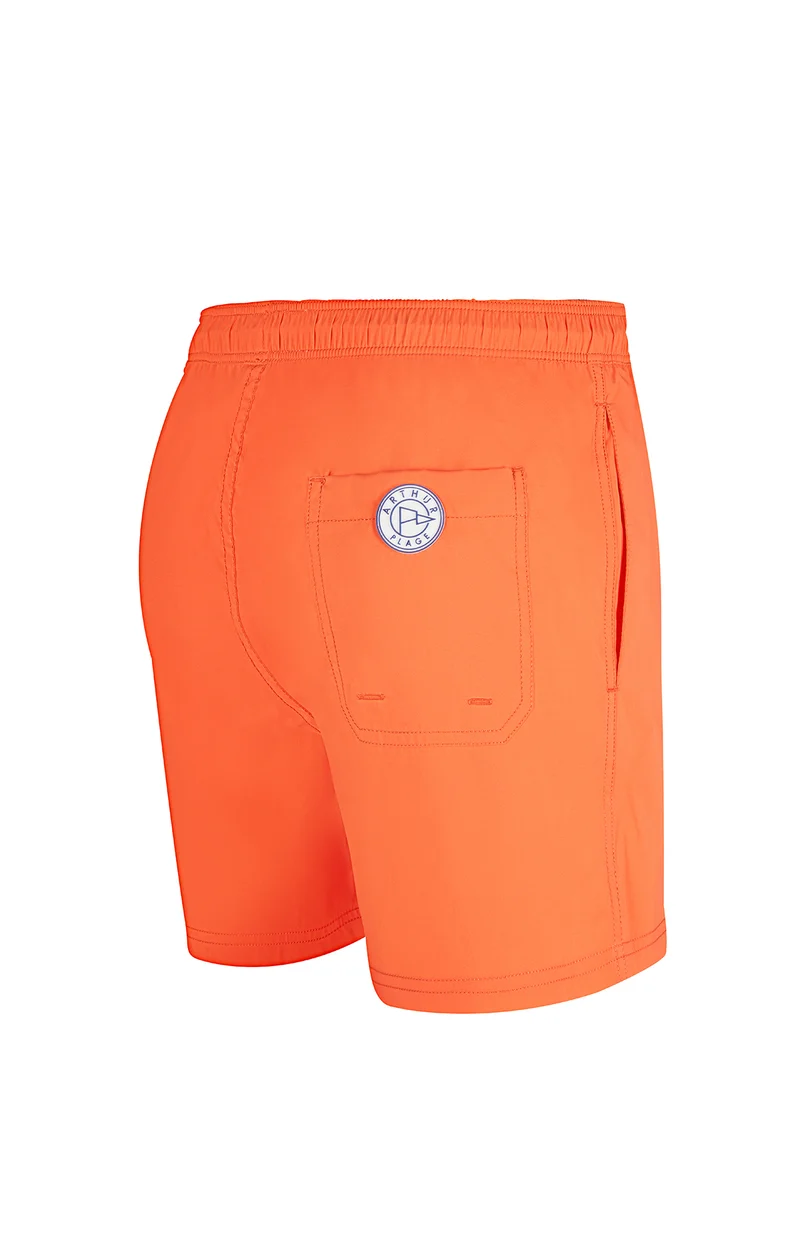Short de bain Polyester recyclé - Mandarine