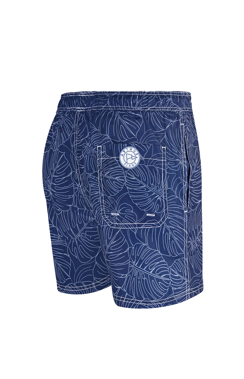 Short de bain - Feuille