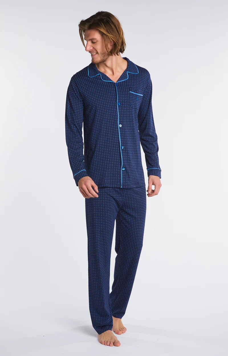 Pyjama long à carreaux