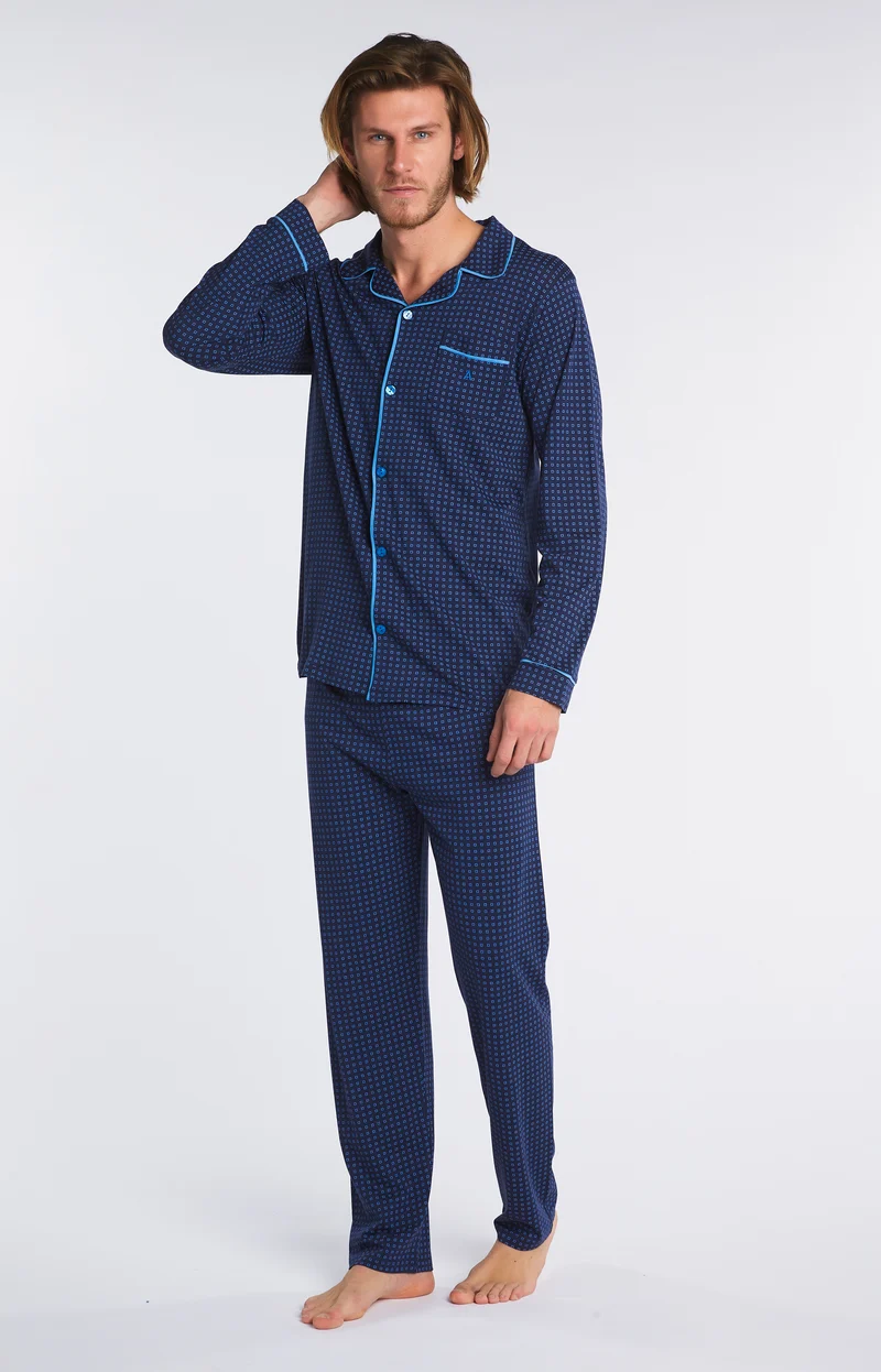 Pyjama long à carreaux