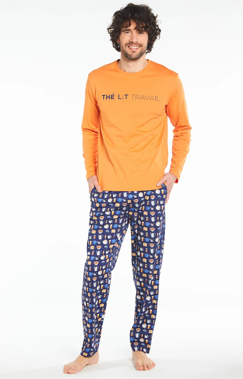 Pyjama Thé Lit Travail - Orange
