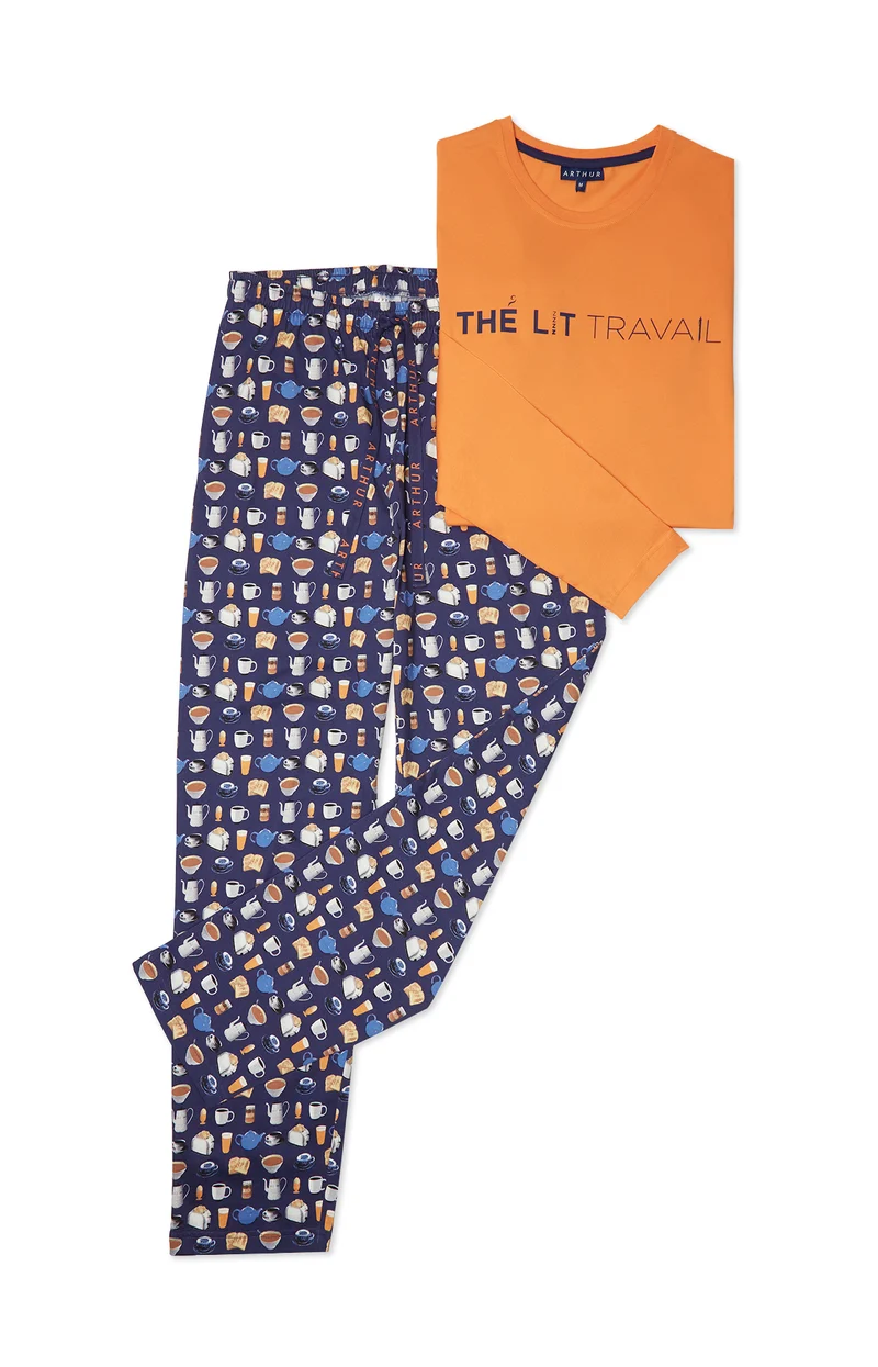 Pyjama Thé Lit Travail - Orange