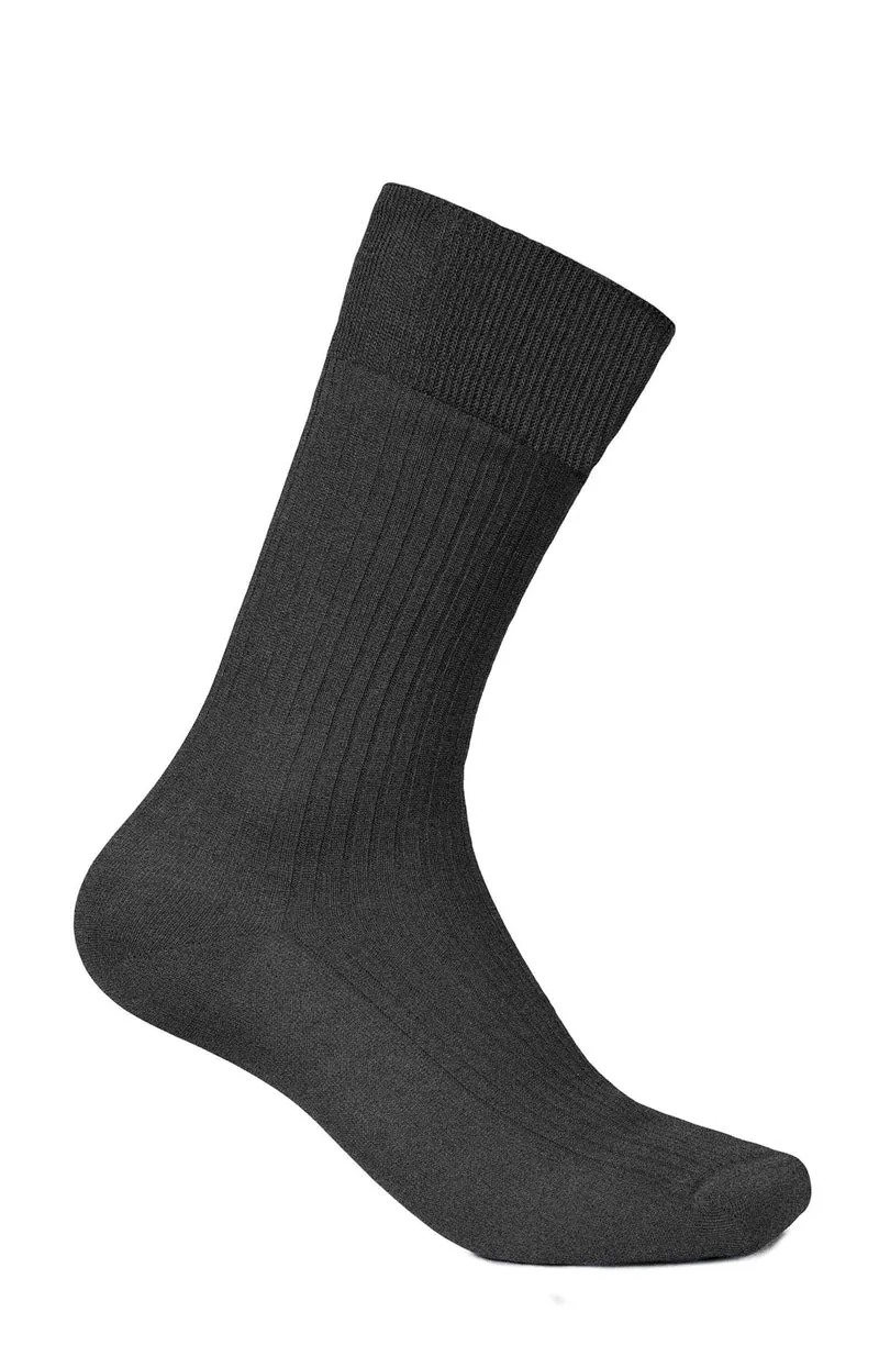 Pack 2 chaussettes en fil d'écosse - Anthracite