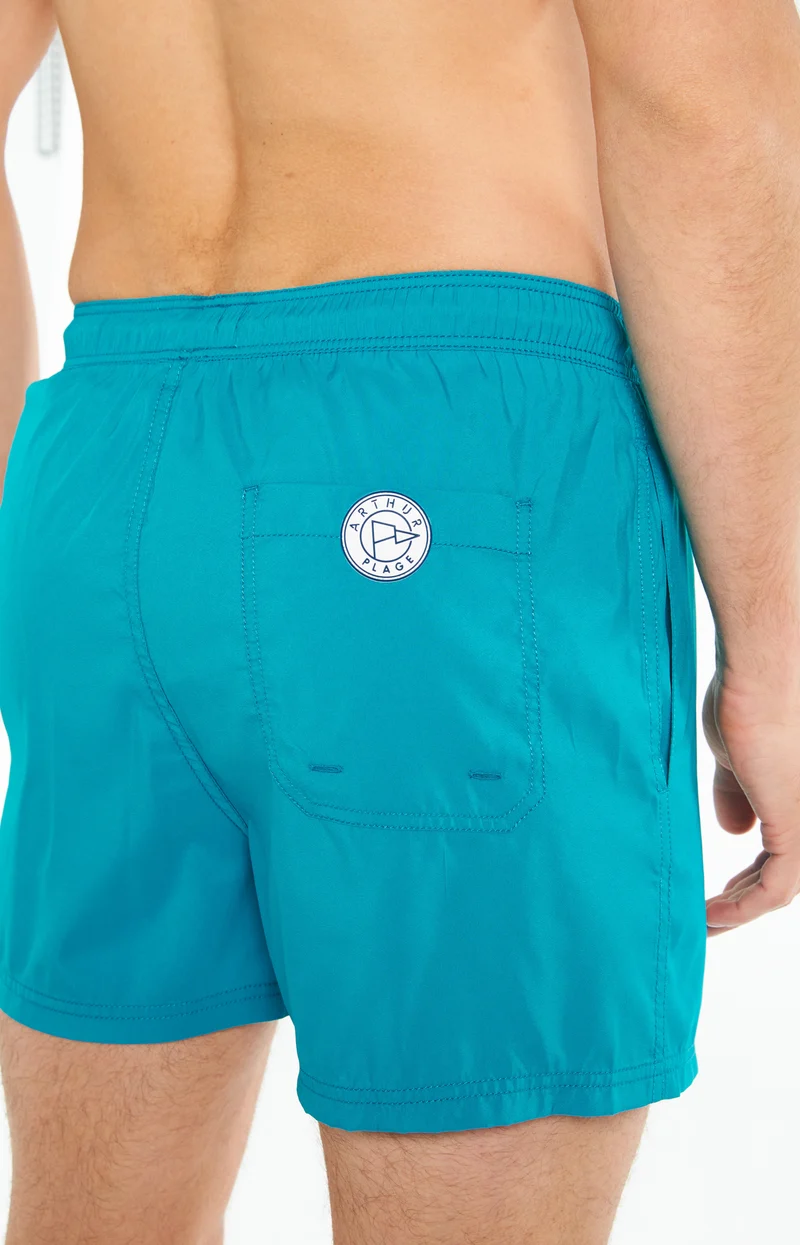 Short de bain uni - Polyester recyclé