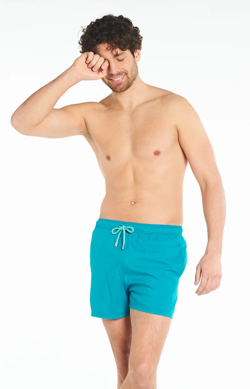 Short de bain uni - Polyester recyclé