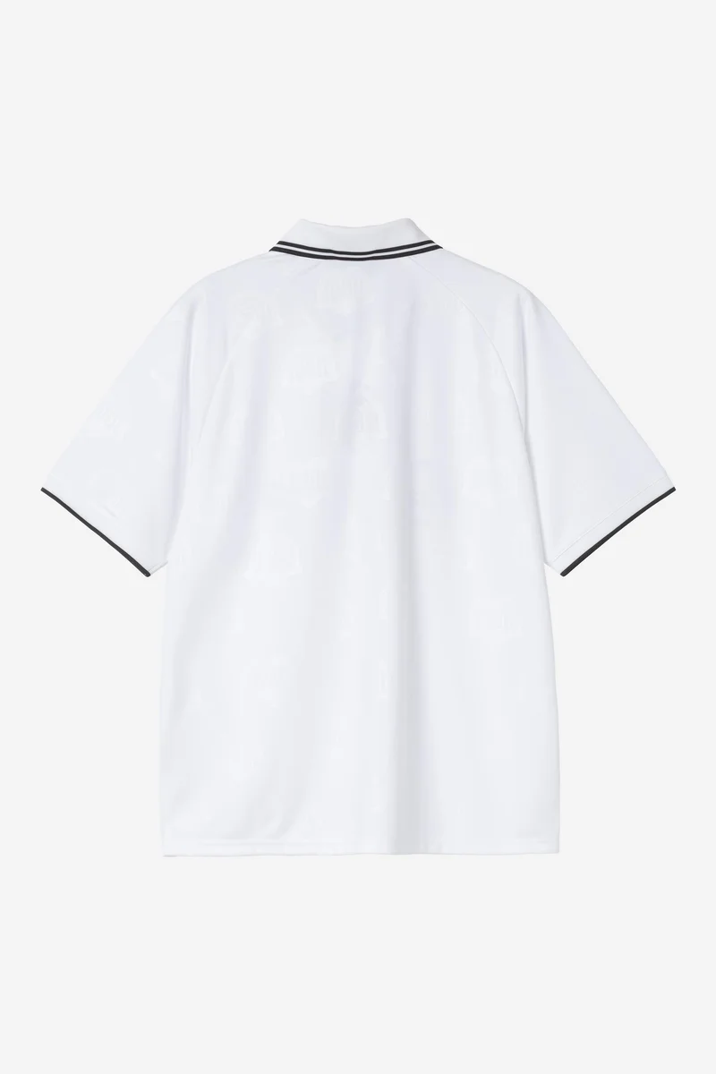 Carhartt Wip TERRACE FOOTBALL S/S TEE Heart Train Jacquard White