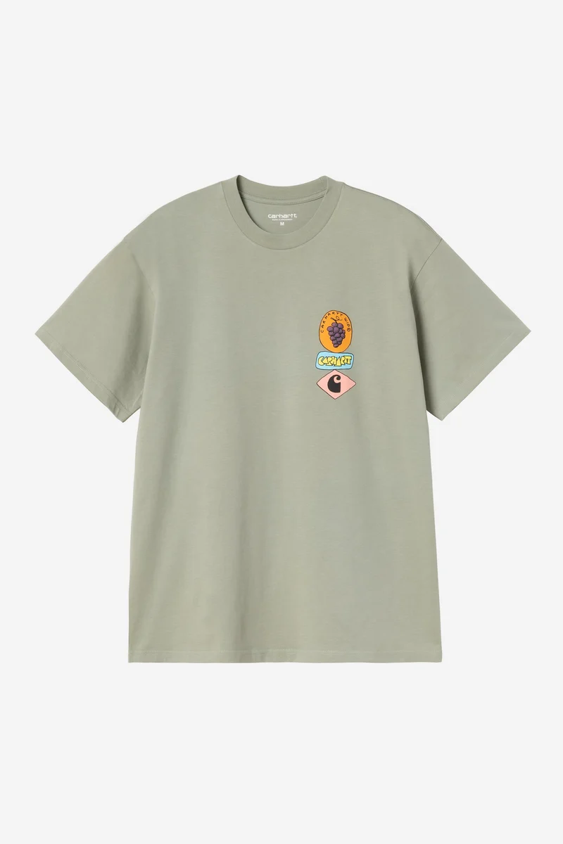 Carhartt Wip STACKED GRAPES S/S TEE Shady Green