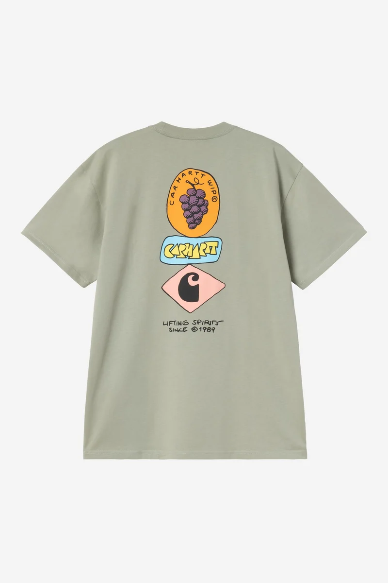 Carhartt Wip STACKED GRAPES S/S TEE Shady Green