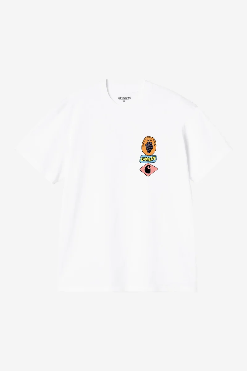 Carhartt Wip STACKED GRAPES S/S TEE White