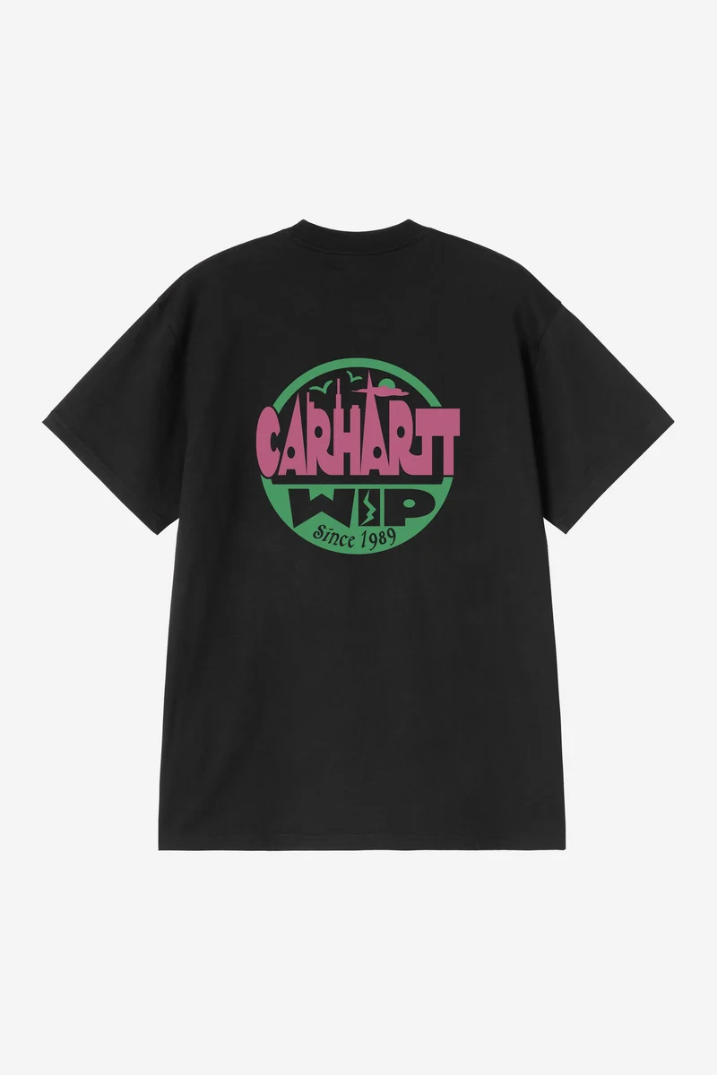 Carhartt Wip LUGGAGE LABEL S/S TEE Black