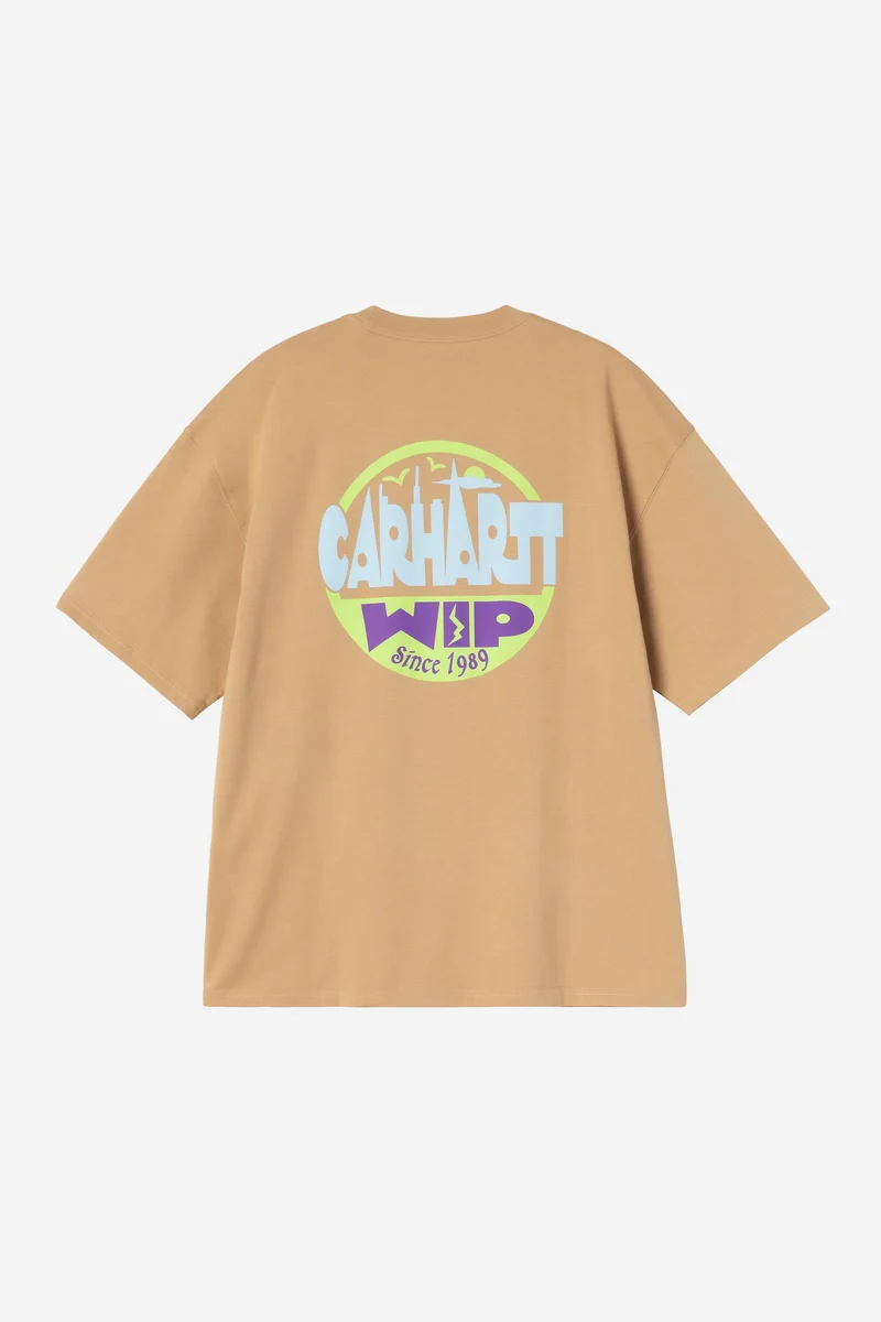 Carhartt Wip LUGGAGE LABEL S/S TEE Dusty H Brown
