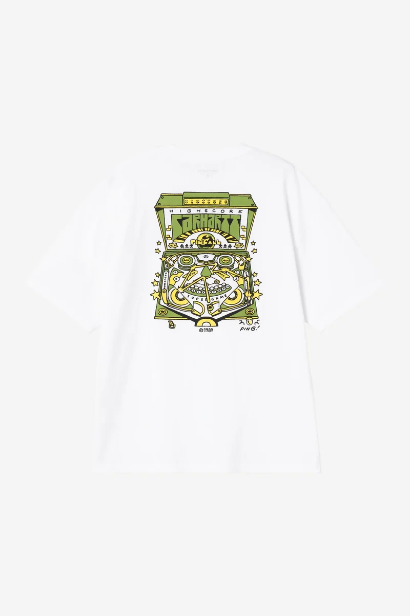 Carhartt Wip PINBALL S/S TEE White