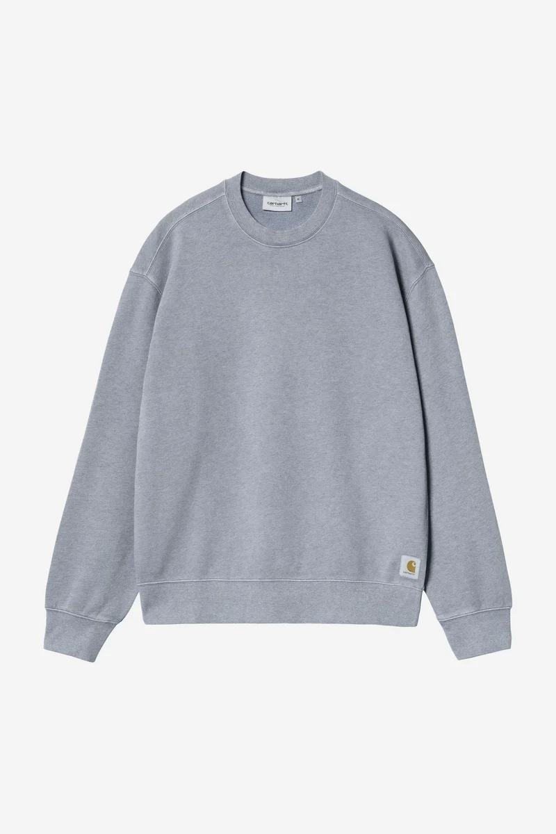 Carhartt Wip CASPIAN SWEAT Shady Blue Heather garment dyed