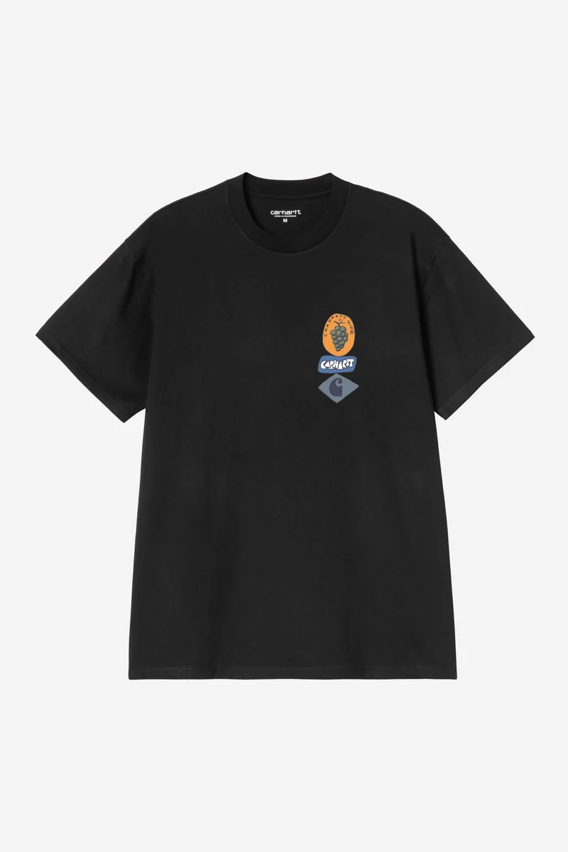 Carhartt Wip STACKED GRAPES S/S TEE Black
