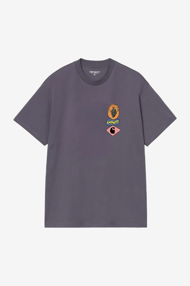 Carhartt Wip STACKED GRAPES S/S TEE Shady Purple