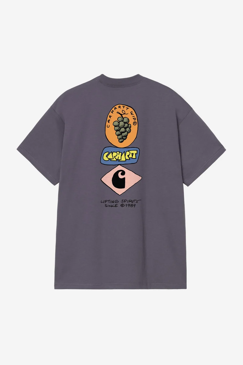 Carhartt Wip STACKED GRAPES S/S TEE Shady Purple