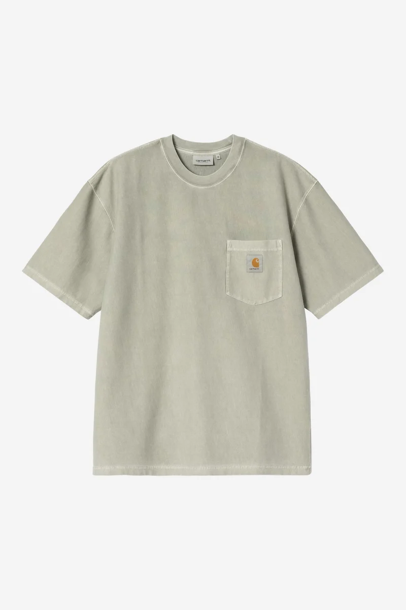 Carhartt Wip LOOSE POCKET S/S TEE Shady Green garment dyed